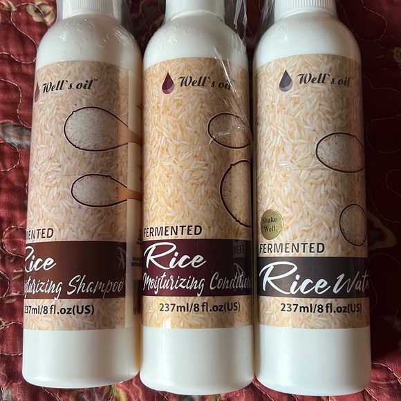 well’s oil Hair Wells Oil Fermented Rice Shampoo Conditioner And